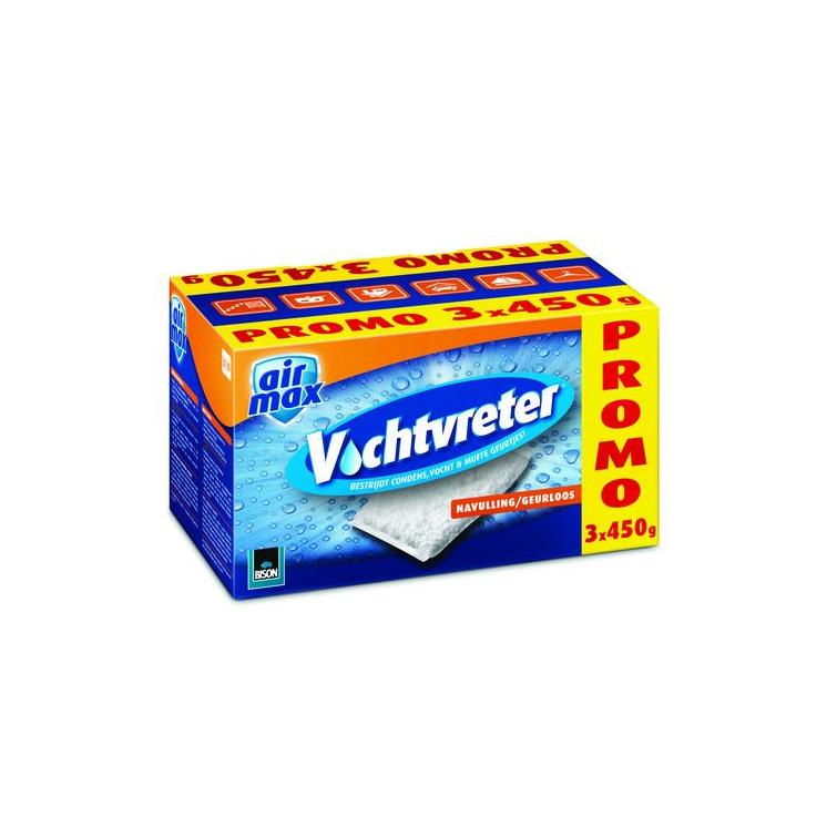 Bison Airmax vochtvreter navulling 3x450gr