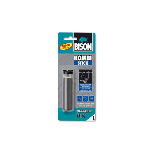 Bison 2-componentenlijm snelhardend elastisch grijs 56gr